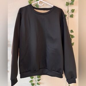 Black Women's Fuzzy Crewneck